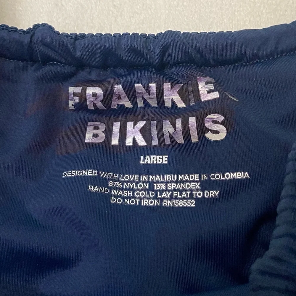 New! Frankie’s Bikini’s Tia ribbed thong string bikini bottom 3738